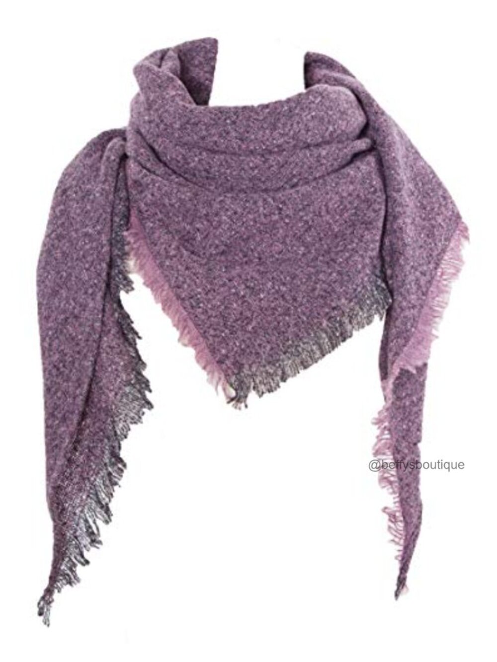 Womens Triangle Shawl Scarf Plaid Stripe Winter Wrap Medium Weight